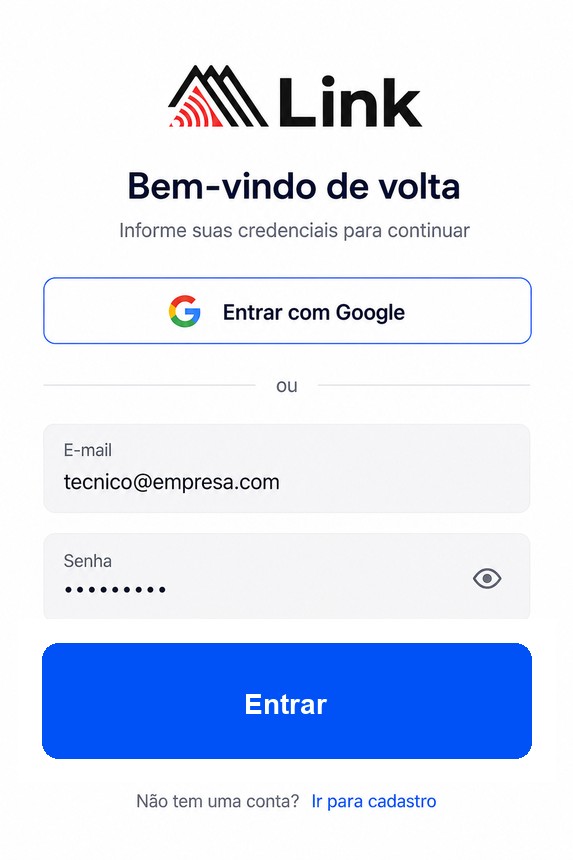 Tela de login