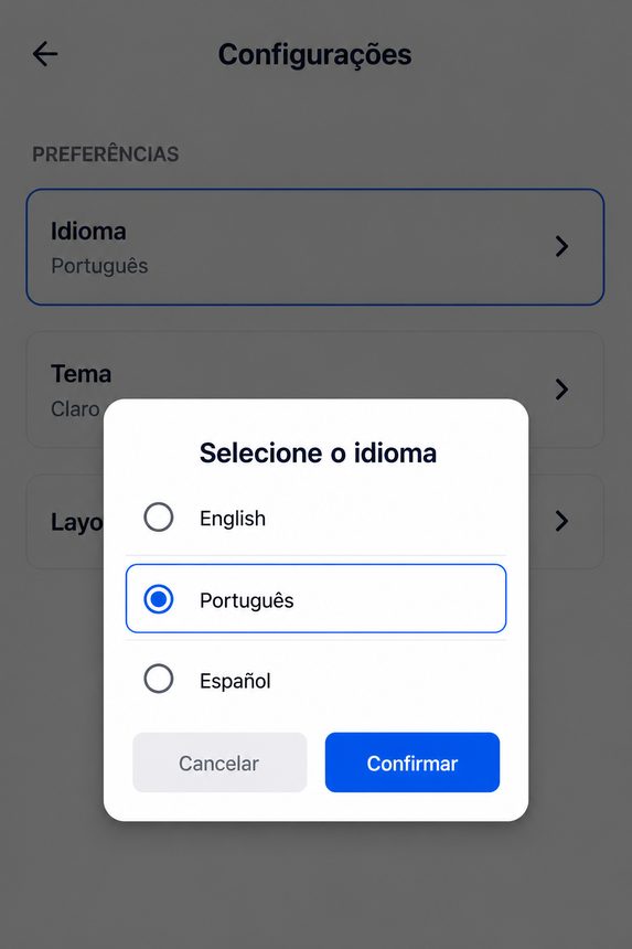 Selecionar idioma